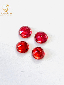ทับทิมสังเคราะห์ทรงกลม5 # ทรงหลวมทับทิมคอรันดัมสังเคราะห์ - Product Image 5