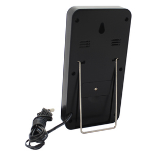 Termómetro Electrónico para interior y exterior, Sensor de humedad y temperatura con cable, reloj despertador