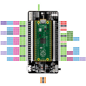 GeeekPi Raspberry Pi Pico/Pico W/W2 up Plug & Play supporta solo 18650 batteria al litio - Product Image 6