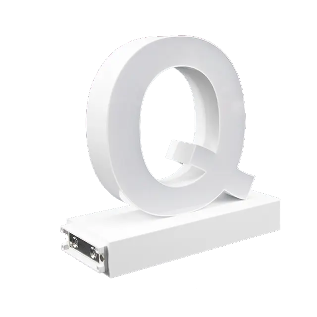 Alfabeti LED magnetici brevettati ABCMIX, mix & match lettera LED fai da te capbital Q letter