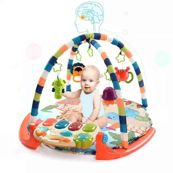 Milagro Toys Juguetes Para Bebes Baby Piano Playmats Kick Play Piano Gym con pianoforte Cute Hanging Toys Baby Play Mats