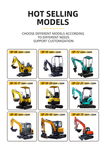 New 3.5 tấn hoạt động Trọng lượng Mini Digger excav mini bánh xích máy xúc Trái Đất di chuyển máy móc Mini Máy xúc để bán với cab - Product Image 2