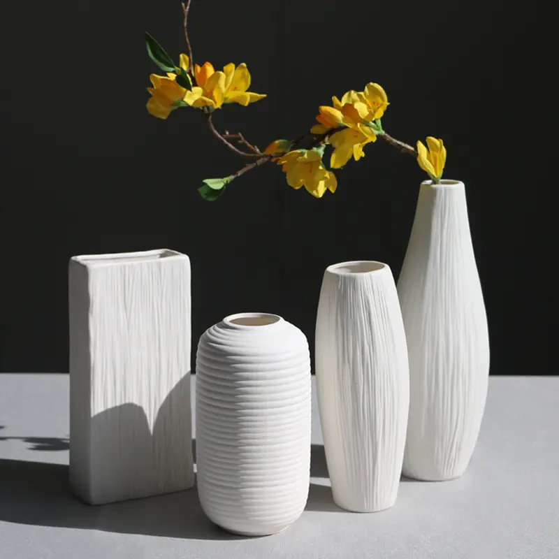 Vasos de cerâmica antigos para casamento, peças centrais internas redondas de plantas, estilo japonês