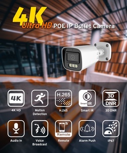室内室外2MP 3MP 5MP 4K Ip67小子弹圆顶P2p Ip摄像机Poe安全闭路电视网络摄像机 - Product Image 2