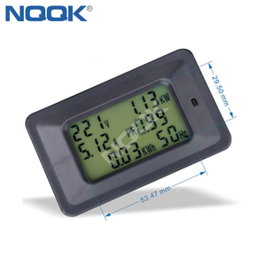 <strong>6</strong> Into 1 P06S-100 Voltage Ammeter <strong>V</strong> a Kw Pf Kwh Hz Digital Display <strong>LED</strong> Multi-function Power Meter With CT - Product Image 6