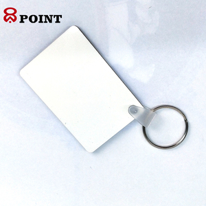 พวงกุญแจระเหิดการพิมพ์แบบกำหนดเอง MDF ช่องว่างพวงกุญแจพิมพ์ได้สองด้าน - Product Image 2