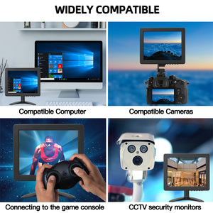 Monitor HDMI pequeño de 8 pulgadas para PC/escritorio, pantalla multiinterfaz de 1024x768, Mini monitor portátil, pantalla a Color HD con altavoz - Product Image 4