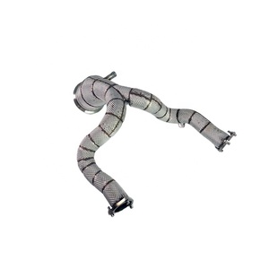 ING egzoz sistemi yüksek akış performans iniş borusu için Audi A6 A7 C8 3.0T katalitik başlık ile araba aksesuarları - Product Image 1