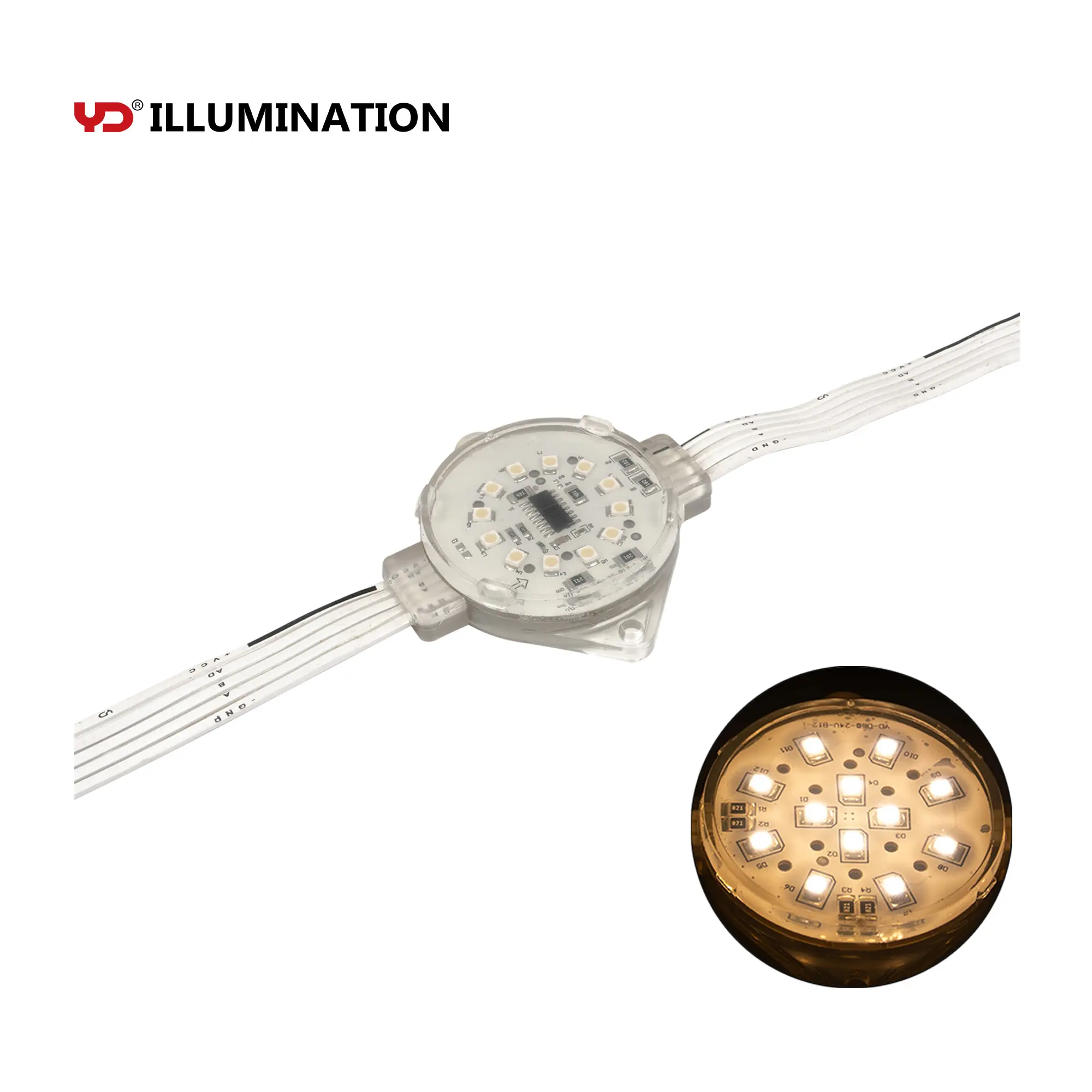 Point led ws2812 apparecchio di illuminazione a modulo led per illuminazione a ponte via cavo