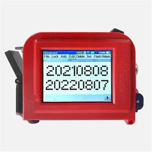 Mini stampante tascabile per etichette portatile timbratura manuale macchina per la stampa di scatole di torte