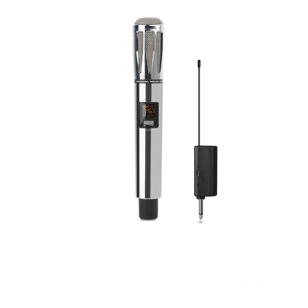 Fabrika fiyat profesyonel UHF PLL kontrollü kablosuz mikrofon canlı stüdyo kayıt Karaoke kablosuz mikrofon rophone