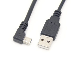 90度上下右左角USB 2.0公到迷你公电缆数据充电风扇电缆1m - Product Image 2