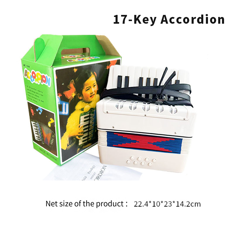 Accordéon 17 touches blanc