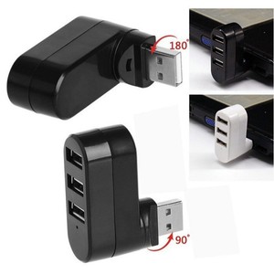 USB2.0 X 3พอร์ต USB ฮับหมุนได้90 °/180 ° ตัวแยกปรับได้สำหรับพีซีแล็ปท็อปเชื่อมต่อแฟลชไดรฟ์เมาส์คีย์บอร์ดเพิ่มเติม - Product Image 2
