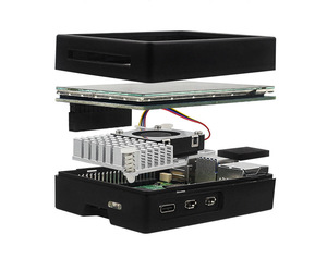 Raspberry Pi 5-го поколения ABS корпус Raspberry Pi5 5B защитный чехол совместим с охлаждающим вентилятором PWM 3,5-дюймовый экран - Product Image 2