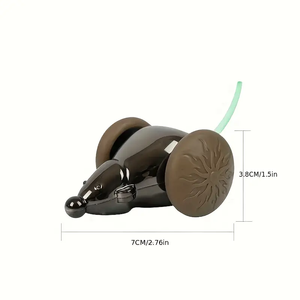 Akıllı elektrikli kedi oyuncak bir fare simüle, otomatik olarak arka şarj sessiz ve engeller ile aydınlatma Quickl W0V6 önler - Product Image 2