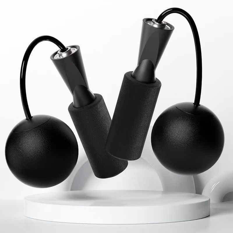 Foam jump rope, black (large ball)