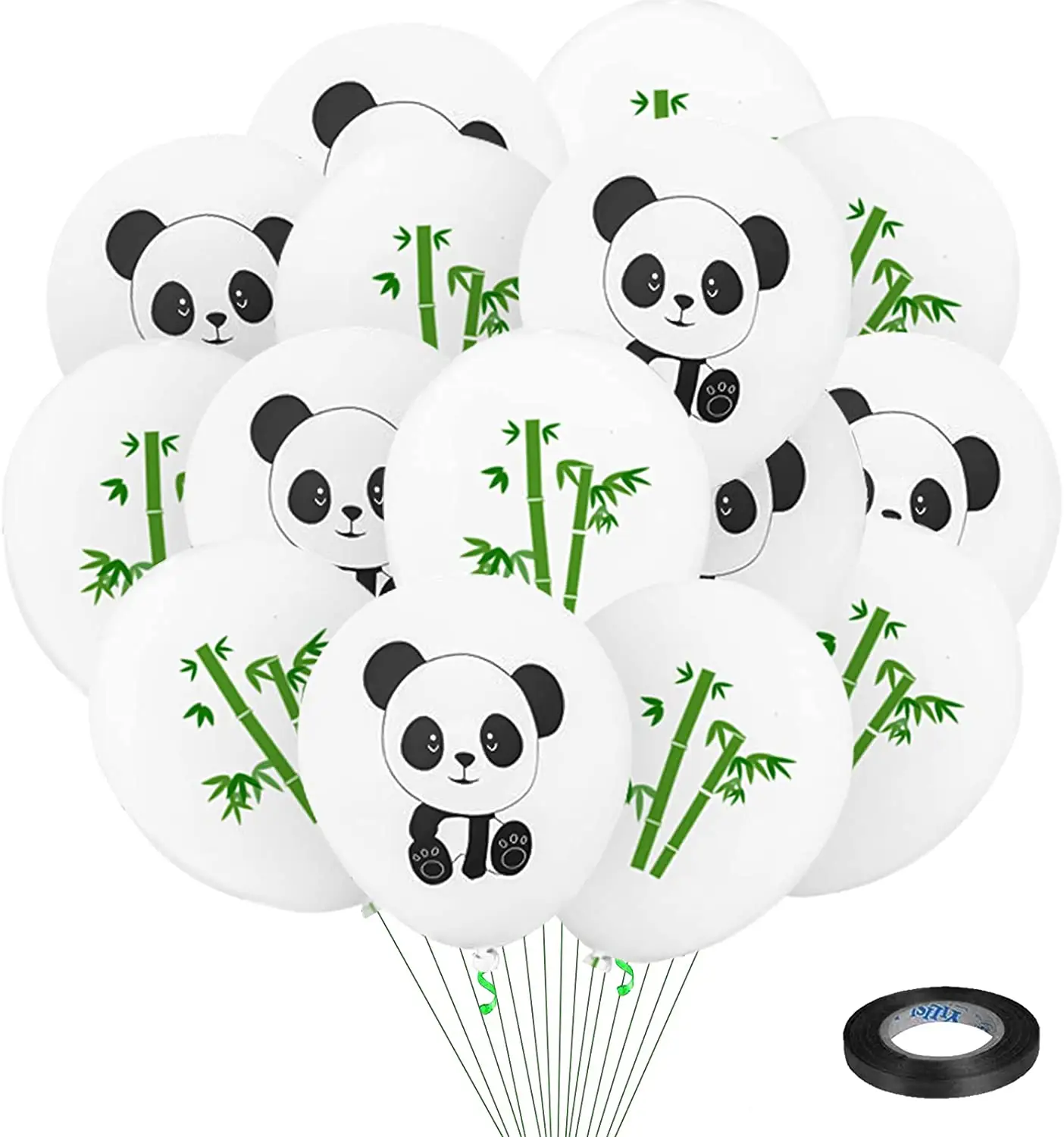 Decorazioni di compleanno Panda per bambini forniture per decorazioni per feste di compleanno Panda carino da 12 pollici
