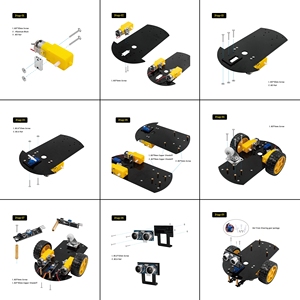 LAFVIN Microbit Smart Robot Car micro bit car kit Programación Student Learning kit con micro: Bit Board - Product Image 6