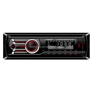 Ricevitore 1din Stereo per auto Bluetooth ad alta risoluzione LCD Mechless staccabile multimediale con lettore MP3WMA con scheda SD USB integrata - Product Image 1