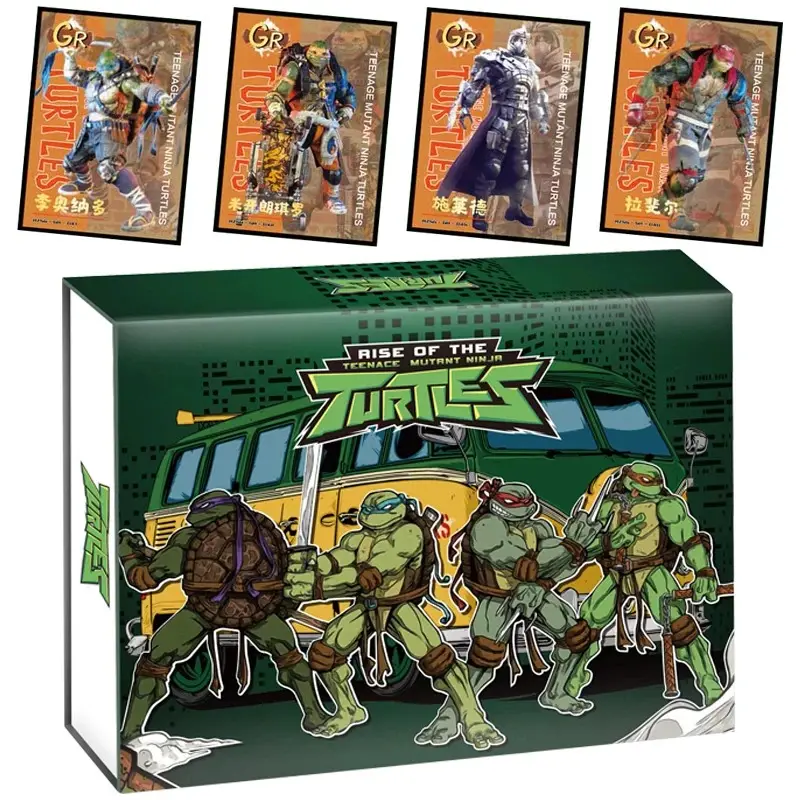 Google Anime teenager mutanti carte da collezione ninja tartarughe CCG carte TMNTS gioco da tavolo carte collezionabili giocattoli per bambini regali