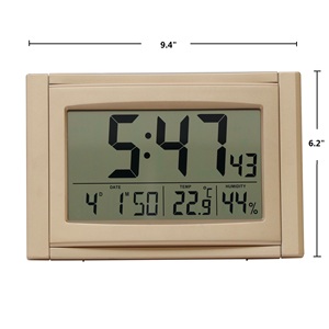Hochwertige große Tischuhr mit Thermometer und Kalenderfunktion - Product Image 2