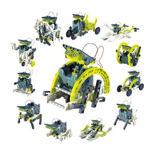 12 in1 DIYソーラーロボットおもちゃ科学学習キットスペースエクスプローラー充電式太陽光発電STEM教育玩具 - Product Image 1