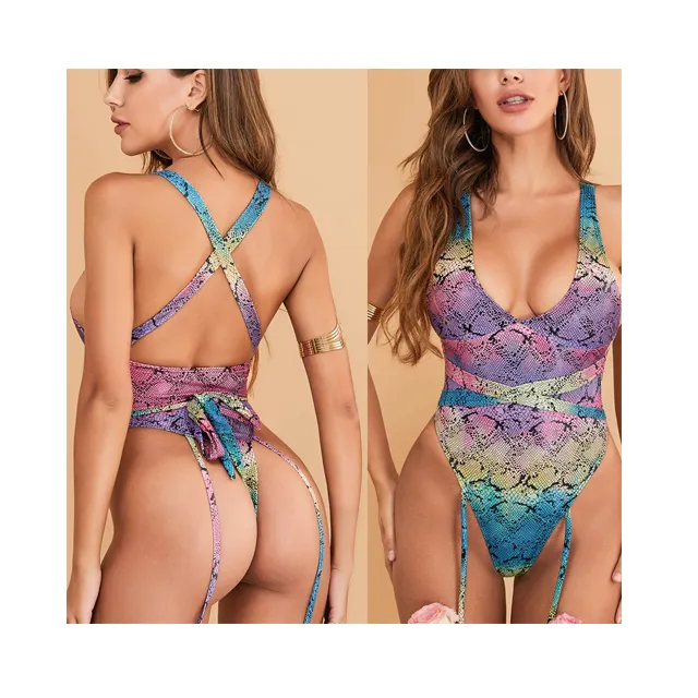 2024 tendencia leopardo diseñador traje de baño de una pieza mujeres Sexy Bikinis y ropa de playa niñas traje de baño ropa de playa SW01