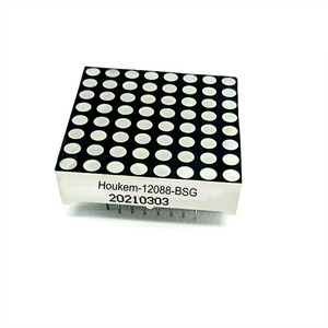 Houkem-12088-A/BSG 1,2 дюймов 8x8 точек 1,9 мм матричный светодиодный модуль дисплей 8*8 - Product Image 3