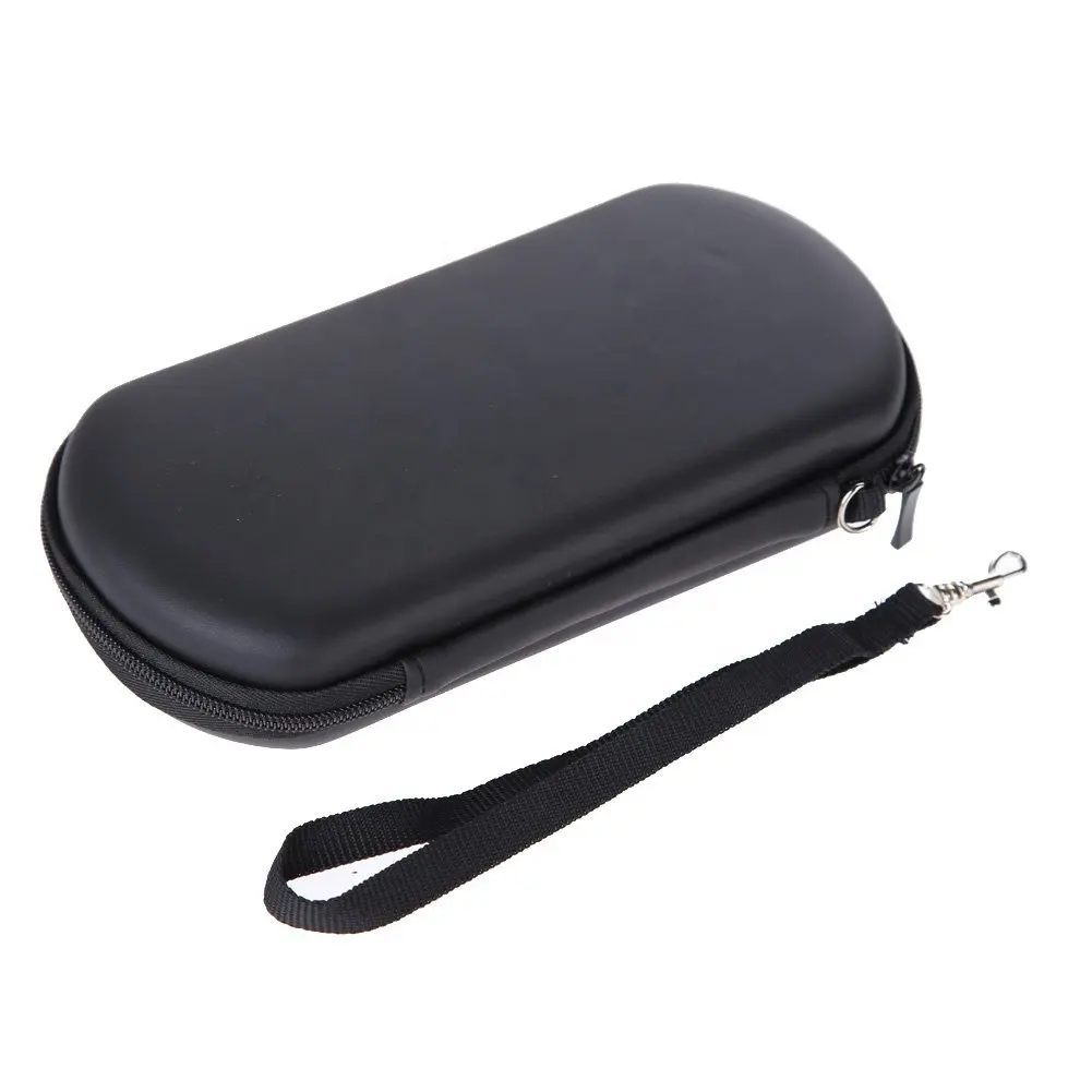 Estuche de viaje EVA negro Duro Personalizado con muñequera Portátil Bolsa de transporte protectora para accesorios de Nintendo DS PSP Go