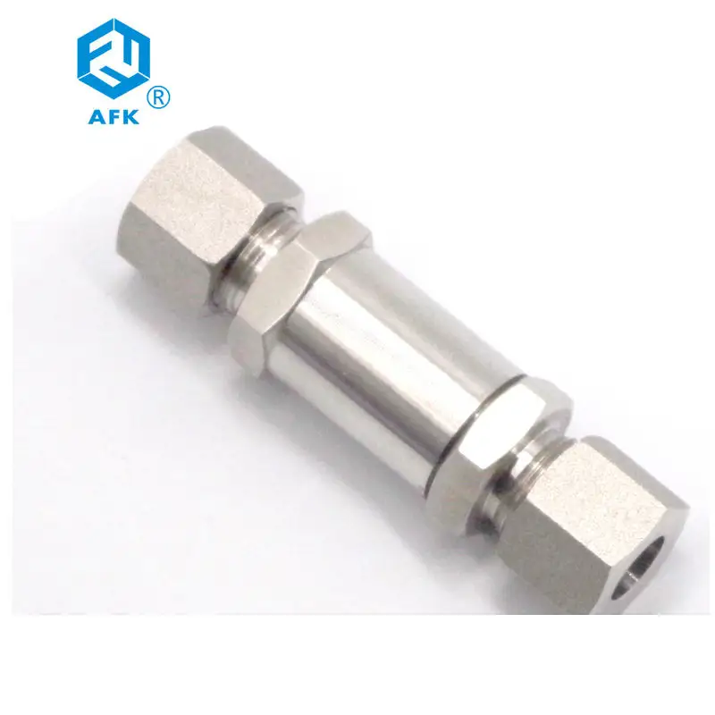 CE แก๊สมาตรฐานอุณหภูมิสูงบอลวาล์วประตู AFK คู่ Ferrule Tube การเชื่อมต่อวาล์วตรวจสอบไฮดรอลิก3/8นิ้ว6000psi