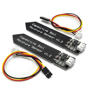 Sensor capacitivo de suelo negro de alta sensibilidad, módulo V1.2, resistente a la corrosión para Arduino para Raspberry Pi