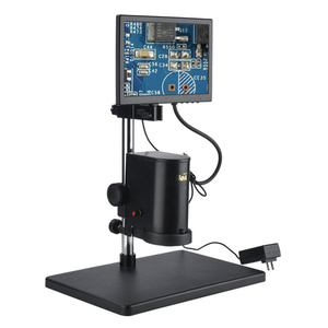 Microscópio industrial em tempo real 10,1 polegadas HD tela grande manutenção eletrônica, teste de produtos, mão-esculpida apprecia antiga