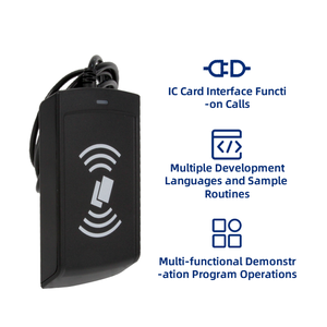 13.56Mhz Desktop RS232/USB RFID Contactless lettore di Smart Card ISO14443A/B ISO7816 ODM OEM lettore di schede di controllo accessi - Product Image 3