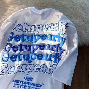 メンズパフプリント特大TシャツTシャツ高品質、カスタムTシャツパフプリントTシャツコットン、カスタム3DパフプリントTシャツTシャツ