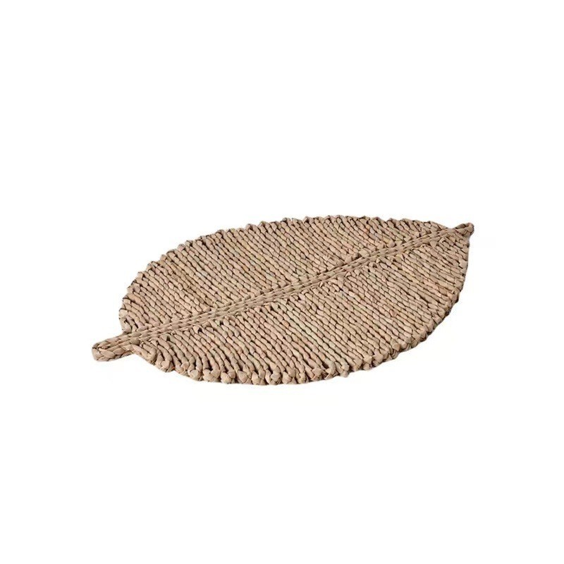 Solid-color small-2416 cm-leaves and cattail grass