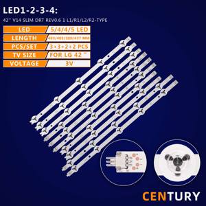 TV <strong>LED</strong> Backlight Strips 42'' V14 Slim DRT Rev0.51 L1&amp;L2&amp;R1&amp;R2-Type for <strong>LG</strong> 42LB673V TX-42AS650B TX-42AS740B 100% <strong>New</strong> Original - Product Image 5