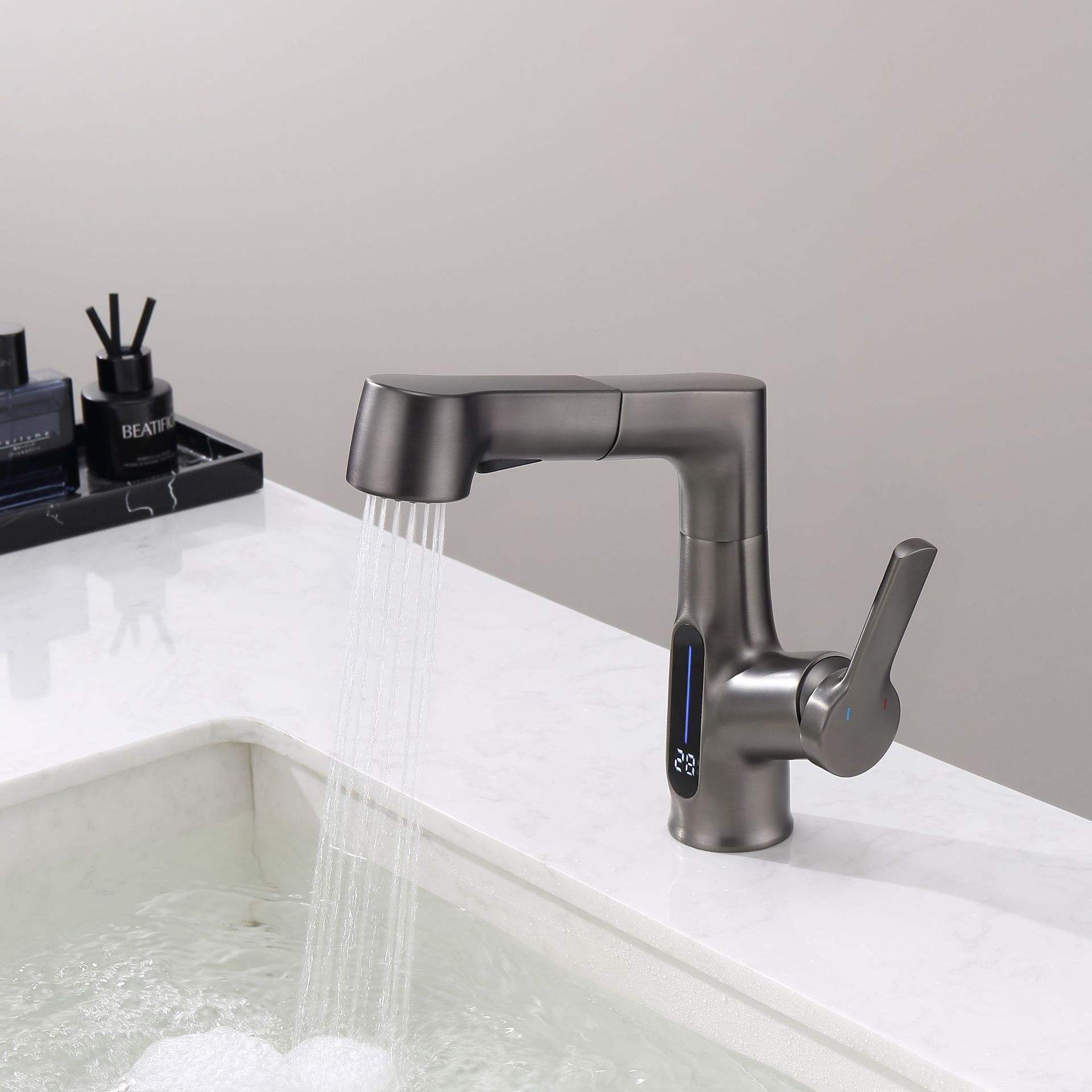 Pantalla digital gris pistola