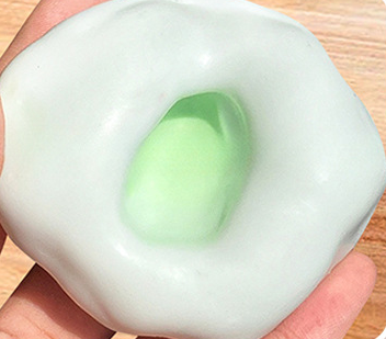 Pastel de arroz glutinoso verde-aguja de succión para entrega-4cm