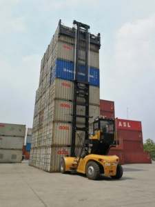Elektrikli boş konteyner Handler Forklift SDCE90K7-limanlar ve lojistik için ağır otomatik taşıma ekipmanları - Product Image 2