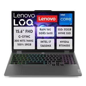 Laptop para Gaming Lenovo LOQ Geekpro de 15.6 Pulgadas con <span class=keywords><strong>Intel</strong></span> I7-13650HX, 16G DDR5/512GB SSD NVME/RTX4050, 144Hz IPS, Teclado en Inglés, en Stock - Product Image 1