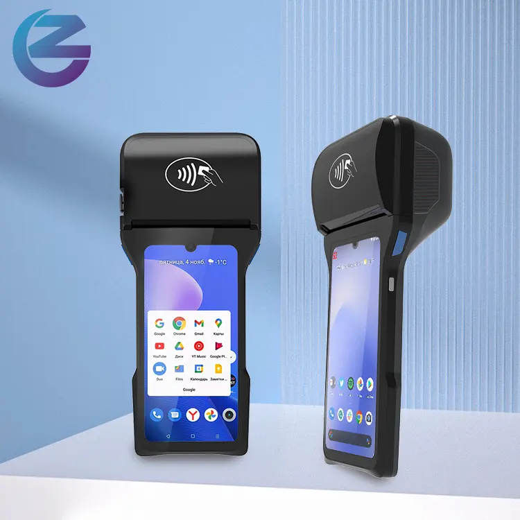 Z93 Wifi NFC GMS Scanner Google Playstore Android 11 All In One Billing Machine Touch Screen Smart Pos Terminal