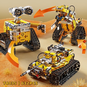 Nuevo STEM APP control remoto ingeniería coche bloques de construcción ensamblar modelo juguete educativo 3IN1 DIY programación Robot Kit