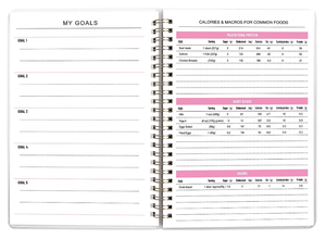 สมุดแพลนเนอร์สมุดวางแผนฟิตเนสสมุดบันทึก A5สีชมพูสำหรับการแสดงเป้าหมายรายสัปดาห์โลโก้แบบกำหนดเอง - Product Image 4