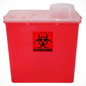 Custom Size <strong>Red</strong> Biohazard Warning Stickers Rectangular Biohazard Stickers Signs <strong>Decals</strong> for Labs Hospitals and Industrial Use - Product Image 1