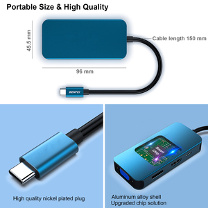 Customize <strong>USB</strong> Type-C to <strong>HDMI</strong> DisplayPort <strong>VGA</strong> Adapter 4K Support PD Charge 100W - Product Image 6