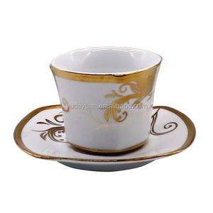YDY toptan fiyat porselen altın kaplama 24 adet arapça kahve ve çay takımları - Product Image 6