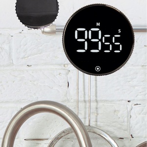 EMAF Timer da cucina digitale rotante conto alla rovescia magnetico Timer Countup ampio Display Timer regolabile Volume facile per anziani bambini - Product Image 4
