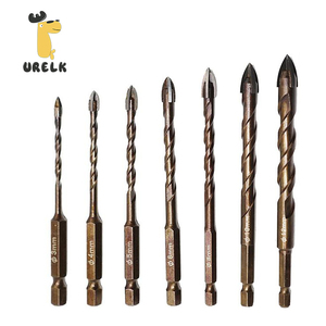 Cross Hex Tile Drill Bits Compatible Glass Ceramic Concrete <strong>Hole</strong> Opener Brick Hard Alloy Triangle Bit Tool 3 4 5 6 8 10 <strong>12</strong> mm