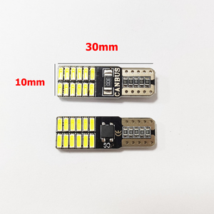 T10 24smd 4014 194 <strong>Led</strong> Automobile Lighting Bulb <strong>12V</strong> 24V <strong>Led</strong> Auto Lamp T10 W5w <strong>Led</strong> Canbus No Error Non-polarity Red Amber Blue - Product Image 2
